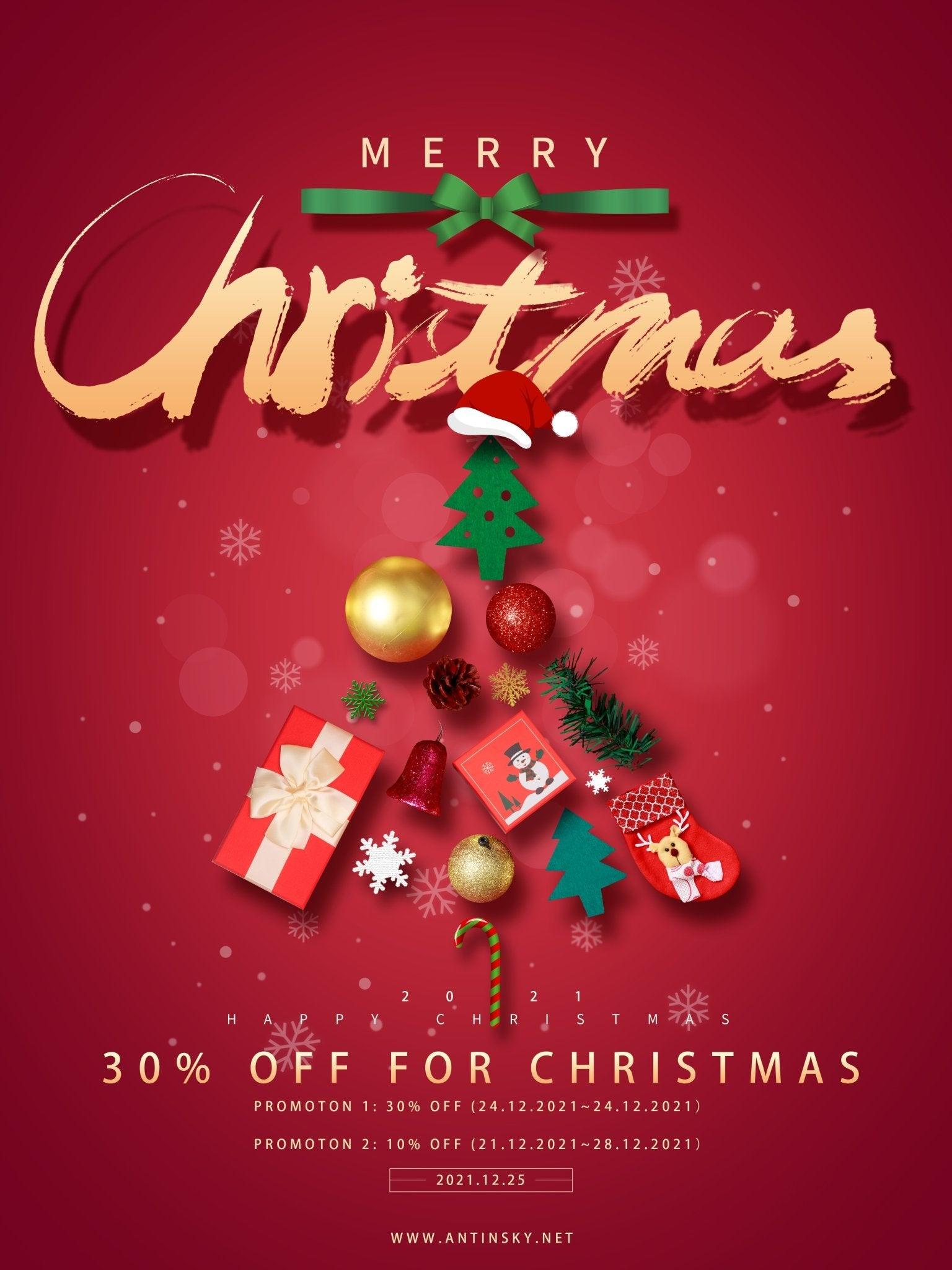 3 Promotion plans for Christmas(30% OFF) in Antinsky - Antinsky3d