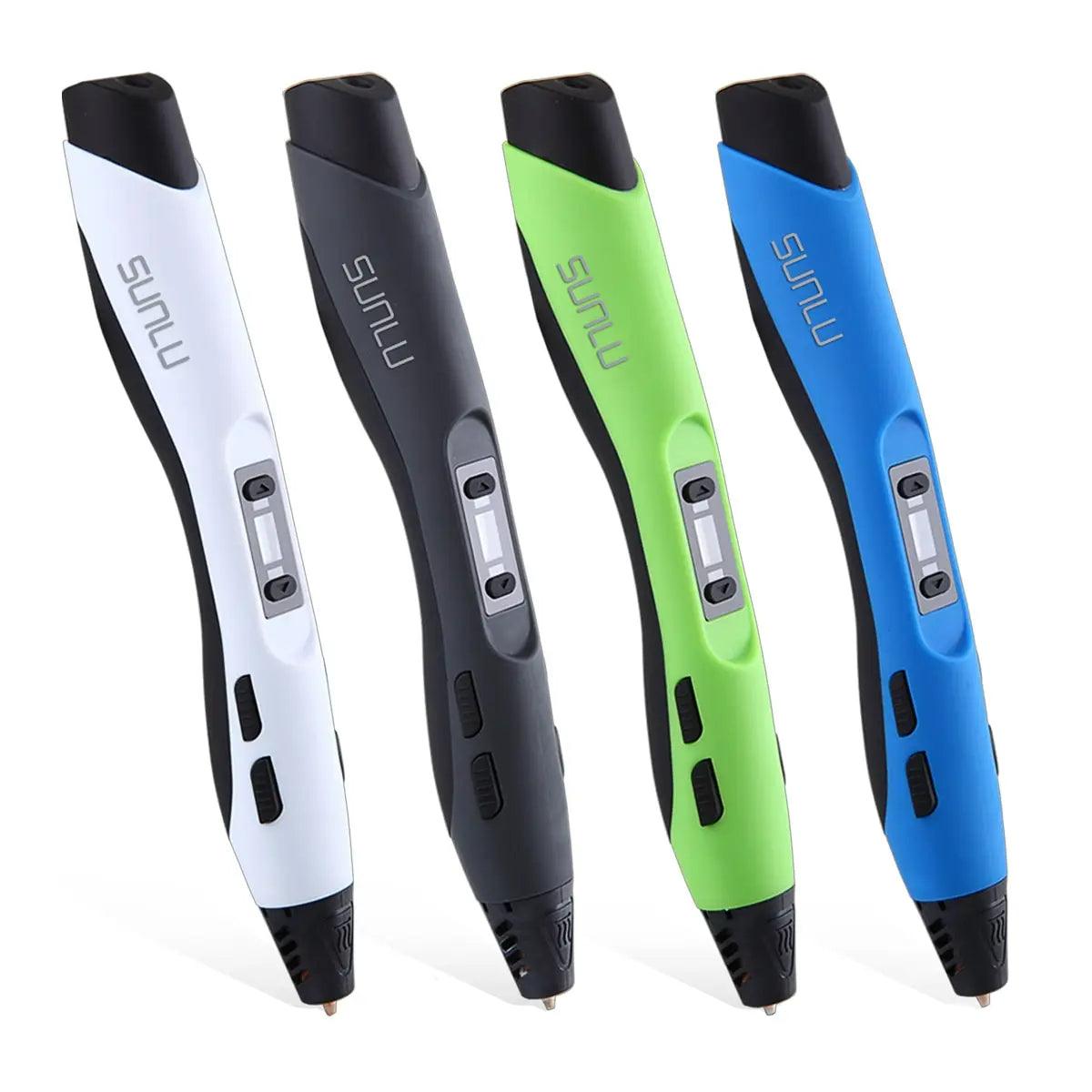 SUNLU 3D Printing Pen SL-300 Suitable for ABS/PLA 1.75mm Filament 8 Digital Speed Control Smart 3D Printer Pencil for DIY Gift