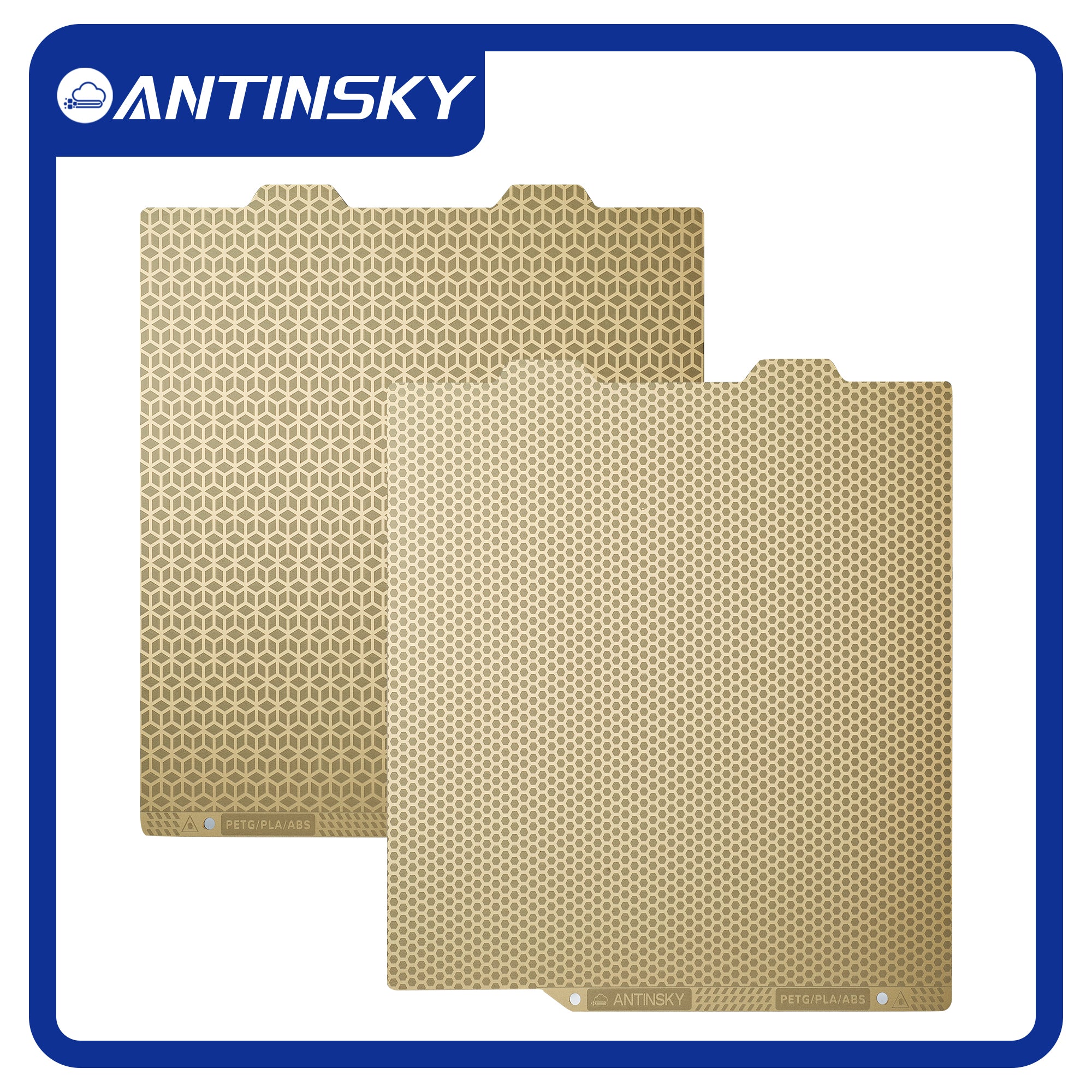 Antinsky Bambu Lab PEI Sheet Double Sided Flexible Magnetic Steel Sheet Easy to Remove Mold PEI Build Plate for Bambu Lab X1 / X1C / P1P /A1 / A1 MINI 3D Printers