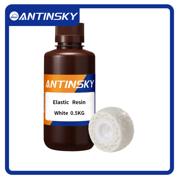 Antinsky Elastic Resin White 0.5kg Resin for resin 3D Printer LCD 3d printer