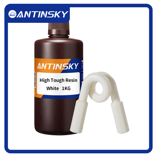 Antinsky High Tough Resin for DLP LCD 3D Printer 405nm ABS-Like High Toughness Resolution Strong Precision Low Shrinkage Engineering Resin White 1KG