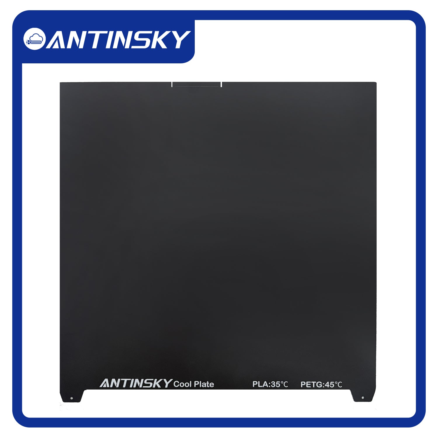 ANTINSKY Creality Cold PEI Sheet Double Sided 370 x 370mm Flexible Magnetic Steel Sheet Easy to Remove Mold PEI Build Plate for Creality K2 Plus 3D Printers