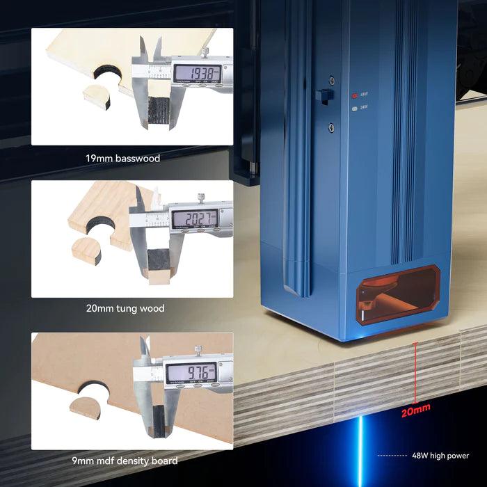 AtomStack A40 Pro 210W Laser Machine Equiped with F30 Pro Air Assist Kit - Antinsky3d