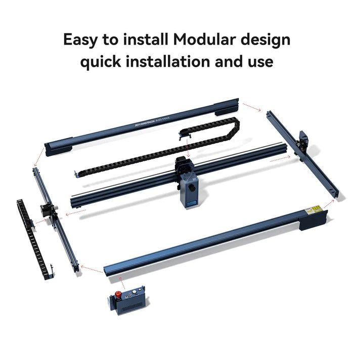 AtomStack A20 Max Large Size Eye Protection Laser Engraver With F30 Air Assist And F3 Matrix Panel *2 - Antinsky3d