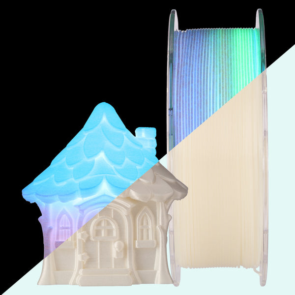 PLA Silk Luminous Rainbow Filament