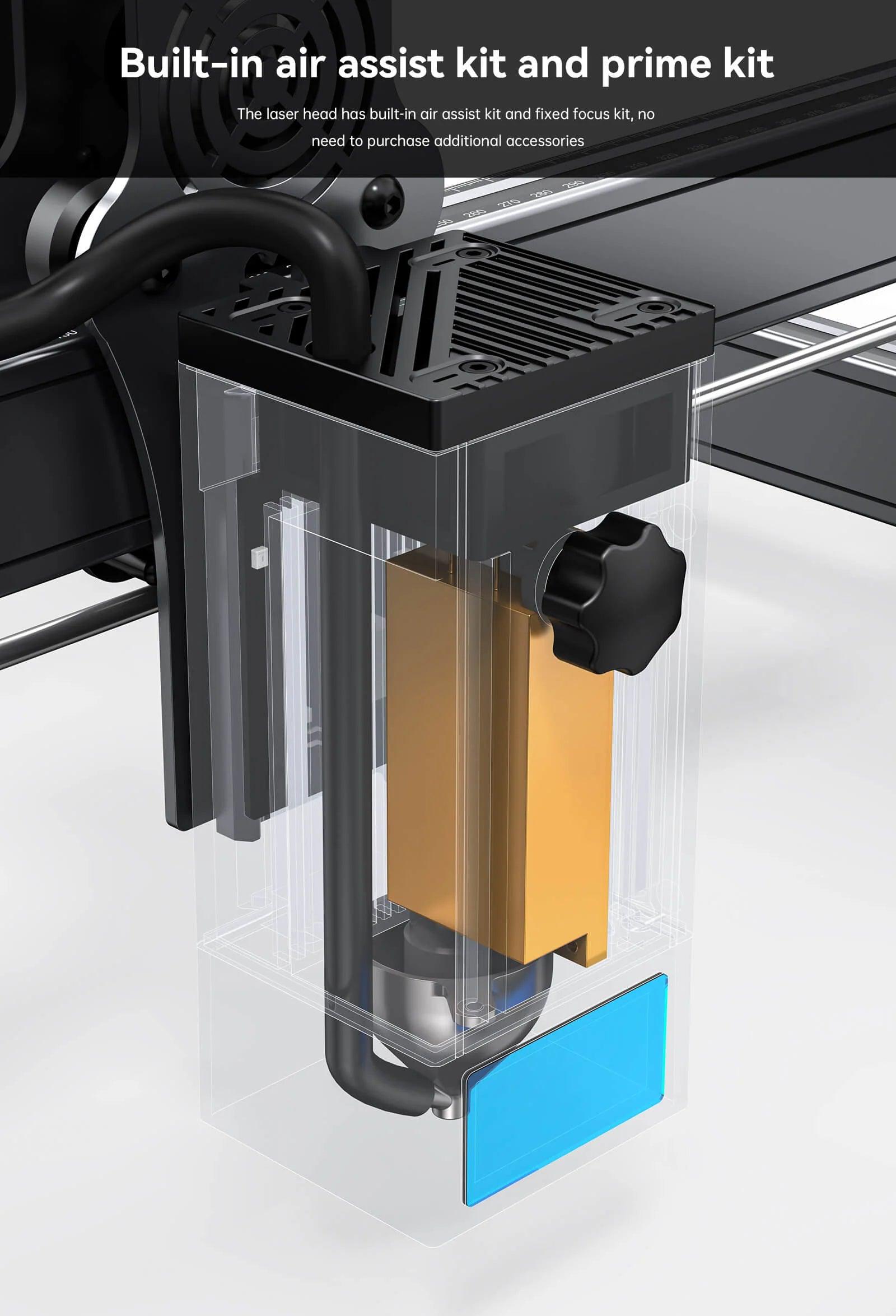 Atomstack X20 Pro 130W Quad-Laser Engraving And Cutting Machine Built-In Air Assist System - Antinsky3d