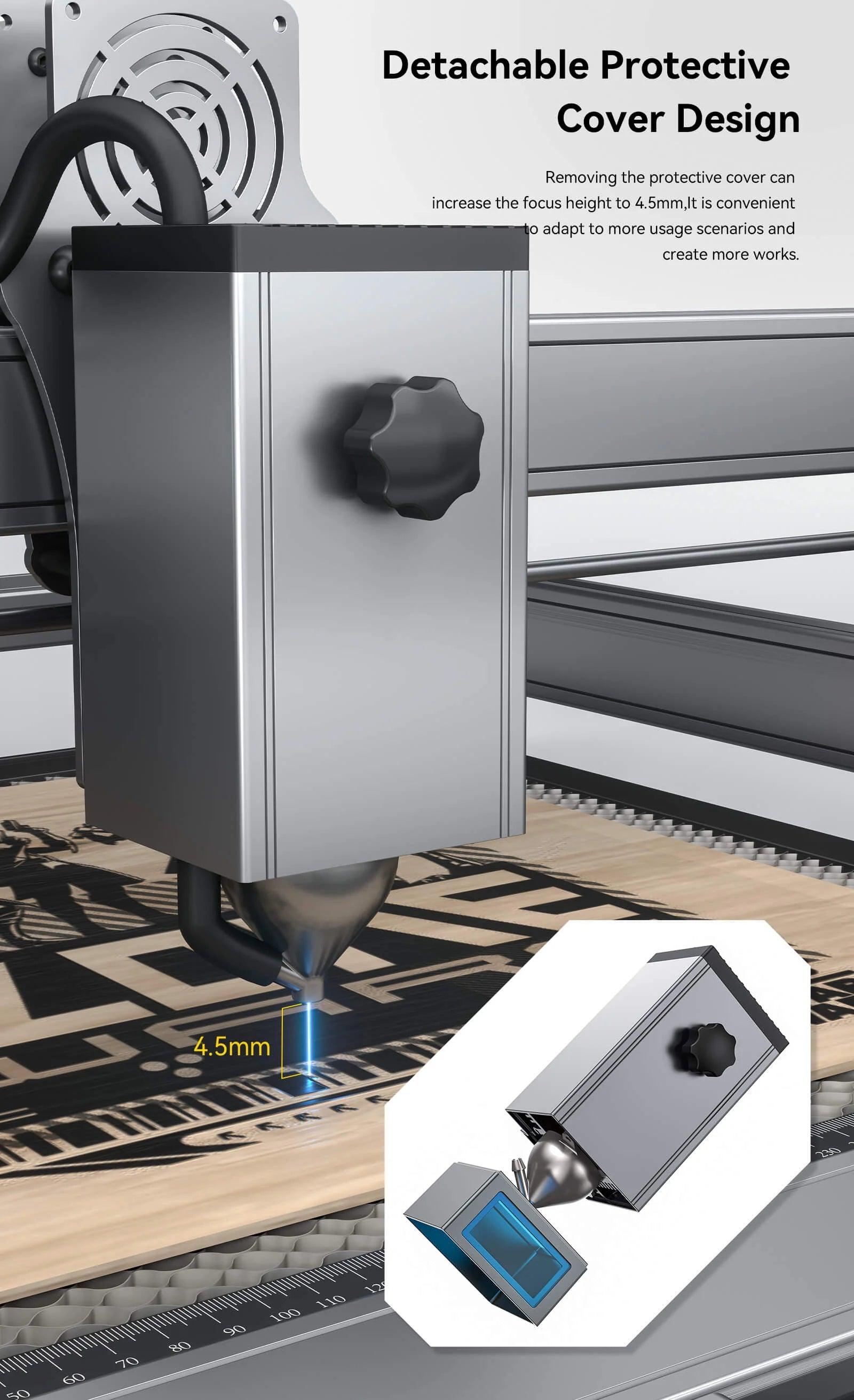 Atomstack X20 Pro 130W Quad-Laser Engraving And Cutting Machine Built-In Air Assist System - Antinsky3d