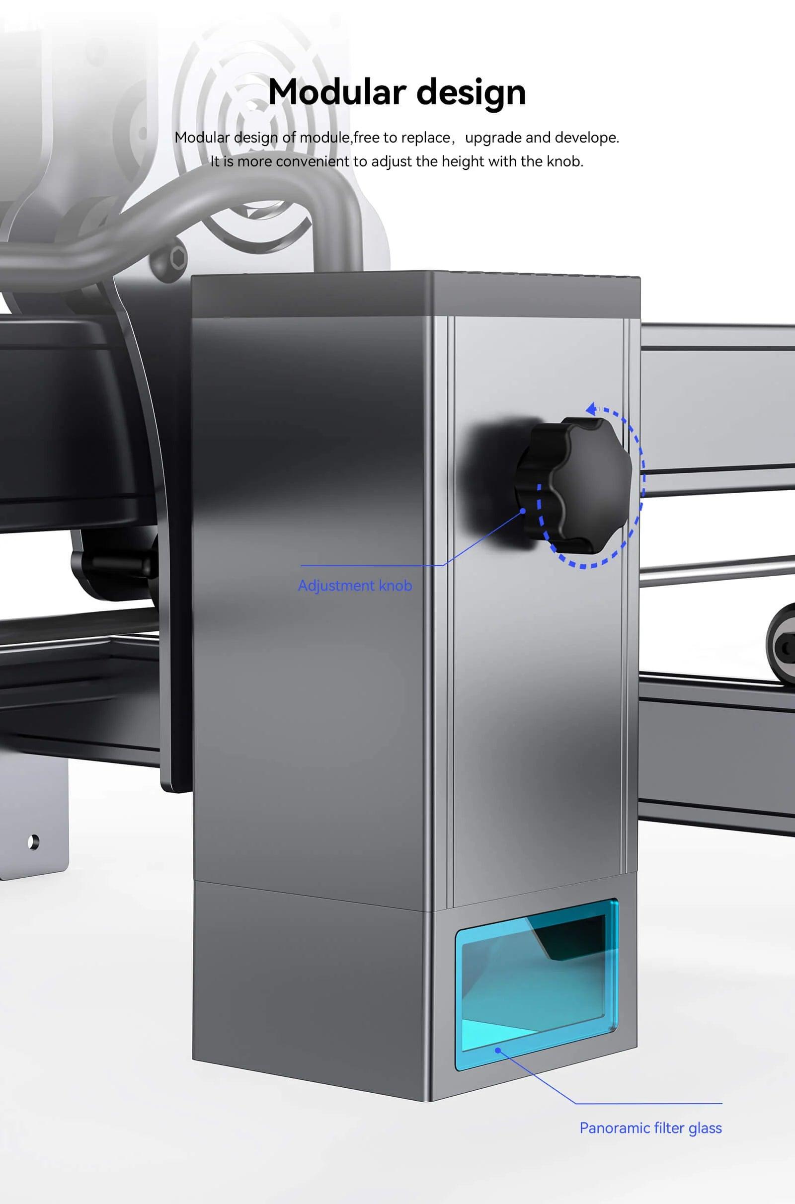 Atomstack X20 Pro 130W Quad-Laser Engraving And Cutting Machine Built-In Air Assist System - Antinsky3d