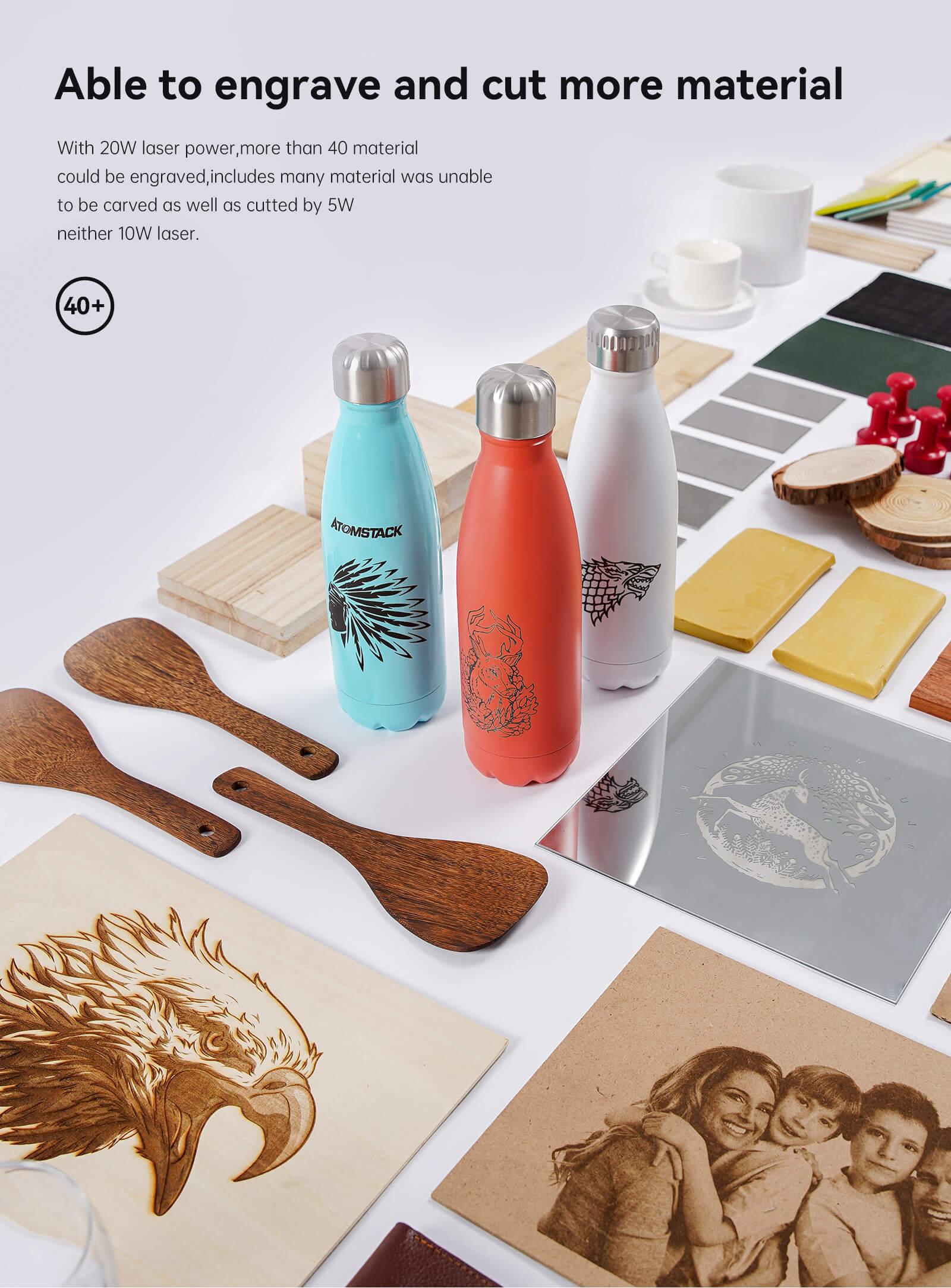 Atomstack X20 Pro 130W Quad-Laser Engraving And Cutting Machine Built-In Air Assist System - Antinsky3d