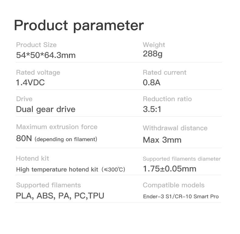 Creality Sprite Extruder Pro (300℃ High Temperature Printing All Metal Design) 4001020038 - Antinsky3d