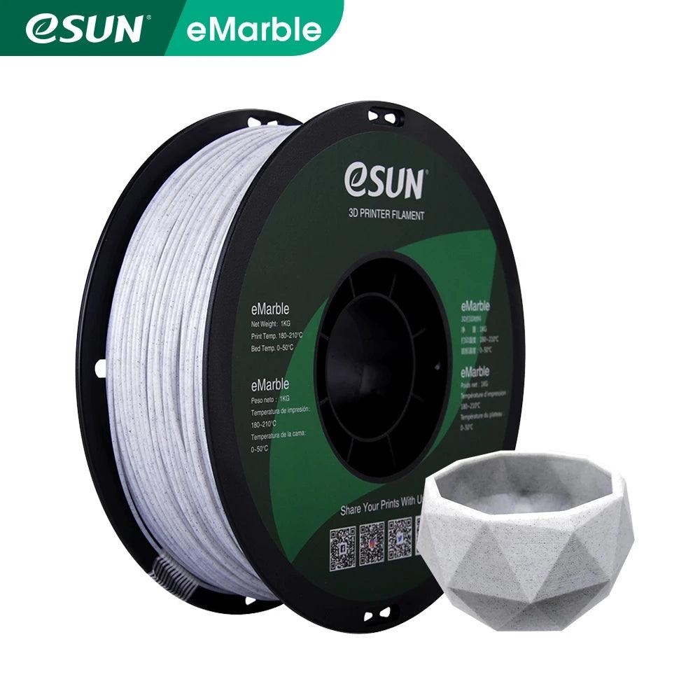 ESUN eMarble PLA 3D Filament 1.75MM 1KG Matte Surface for FDM 3D printer - Antinsky3d