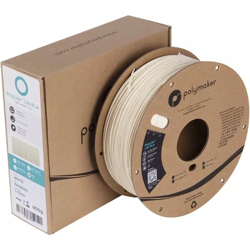 Polymaker PLA PolyLite LW-PLA 3D Filament Cardboard Spool Low Density PLA Filament 1.75mm Light weight 3D filament - Antinsky3d