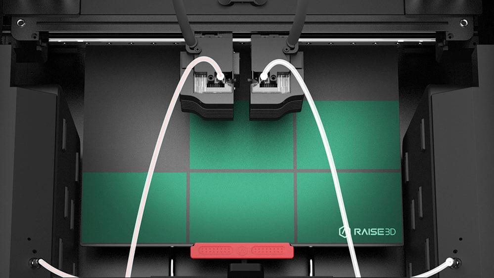 Raise3d E2 printer with two independent extruders FDM 3D printer Auto Bed Leveling Flexible Build Plate for 3D printing - Antinsky3d