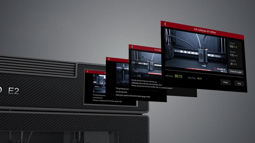 Raise3d E2 printer with two independent extruders FDM 3D printer Auto Bed Leveling Flexible Build Plate for 3D printing - Antinsky3d