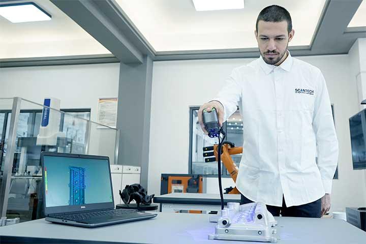 Scantech SIMSCAN hand-sized portable 3D Scanner high-quality 3D model handled 3d scanner - Antinsky3d