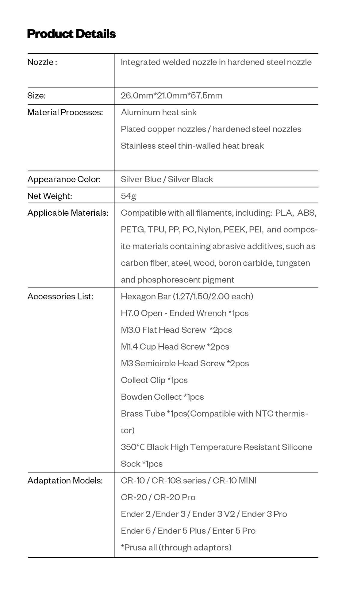 ANTINSKY- PHAETUS Dragonfly HIC HF All-Metal Hotend_Cost-effective 3d printing head 350C - Antinsky3d