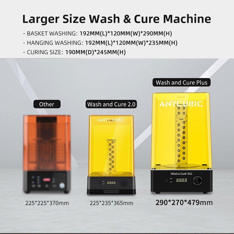 ANYCUBIC Wash and Cure Plus Washing Curing 2 in 1 Machine For Mars Pro Photon Mono X LCD 3D Printer 3D Printing Models - Antinsky3d