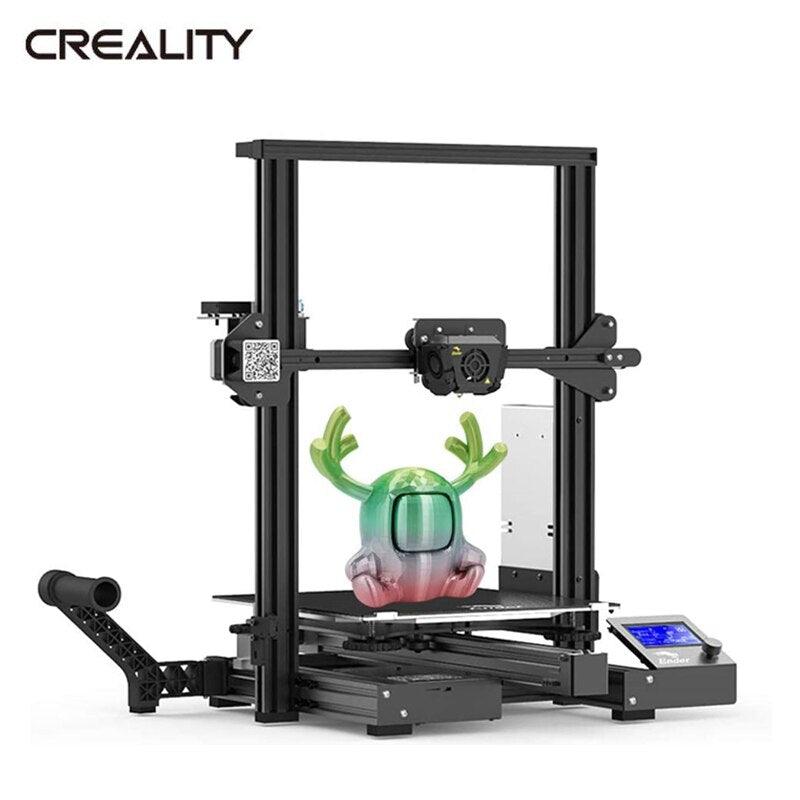 Official Creality Ender 3 V2 3D Printer, Upgraded Ender 3 3D Printer with  Carborundum Glass Bed, Silent Motherboard and MeanWell Power Supply, Build