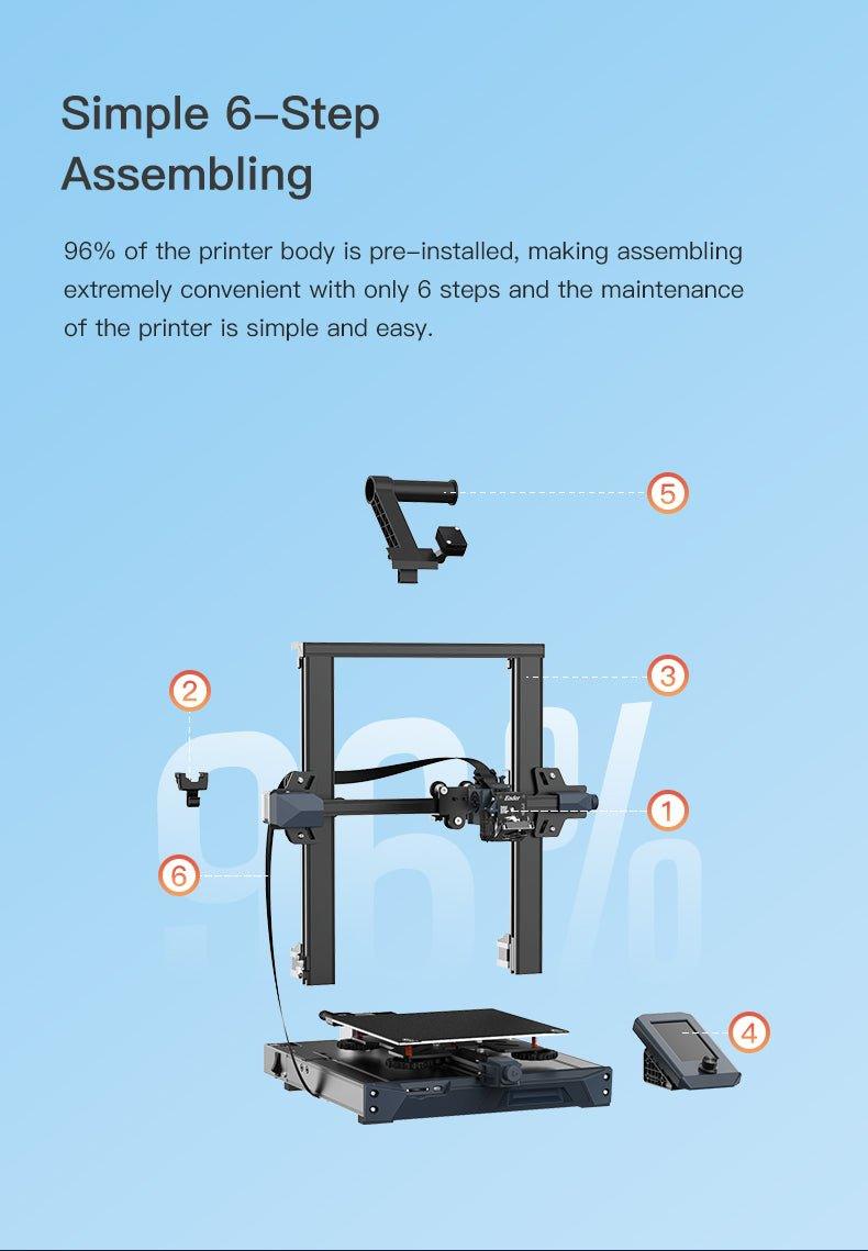 CREALITY Ender 3 S1 3D Printer 220*220*270mm Dual-Gear direct drive Extruder Dual Z-Axis CR Touch Automatic Bed Leveling ender-3 s1 - Antinsky3d