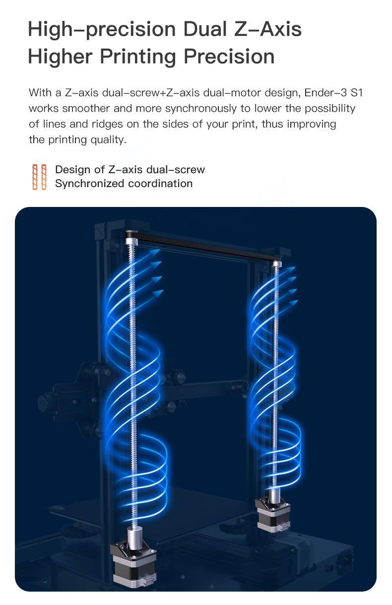 CREALITY Ender 3 S1 3D Printer 220*220*270mm Dual-Gear direct drive Extruder Dual Z-Axis CR Touch Automatic Bed Leveling ender-3 s1 - Antinsky3d