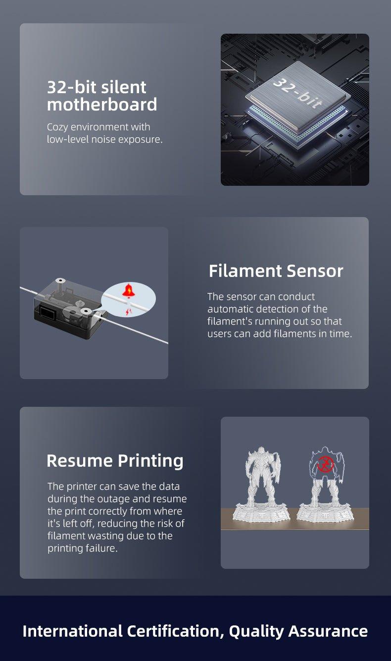 CREALITY Ender 3 S1 pro 3D Printer 220*220*270mm Dual-Gear direct drive Extruder Dual Z-Axis CR Touch Automatic Bed Leveling ender-3 s1 pro - Antinsky3d