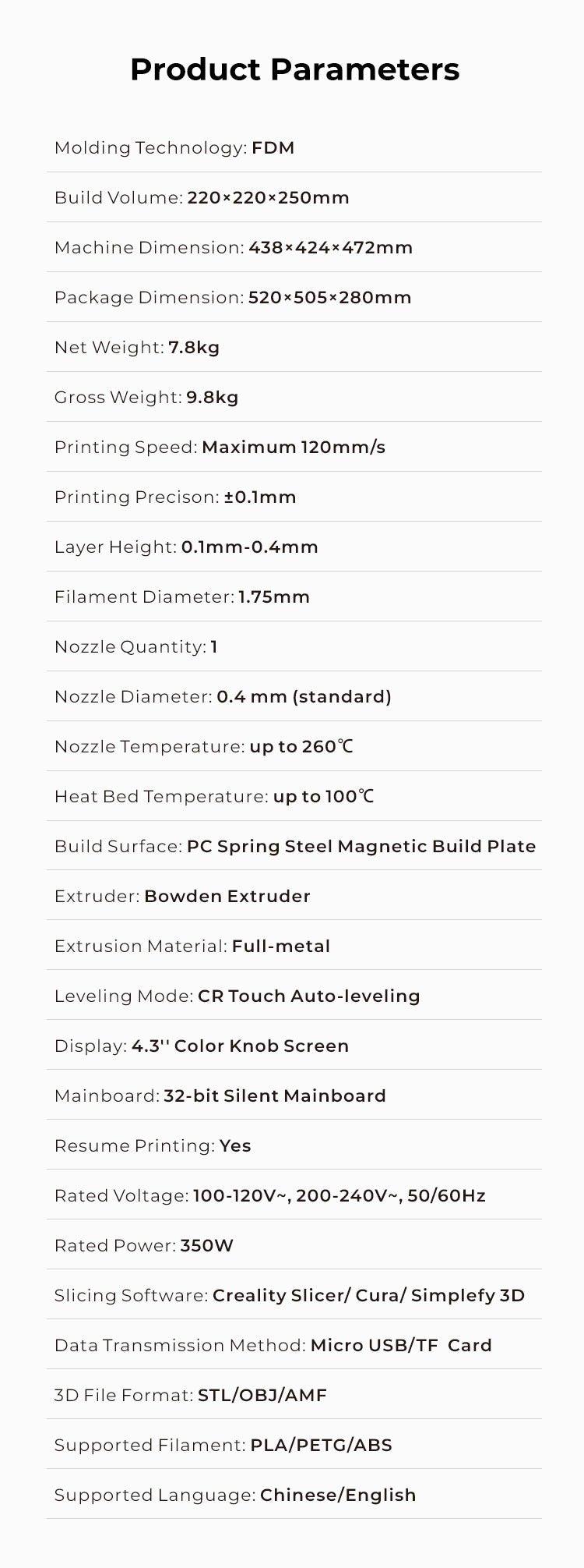 Creality Ender-3 V2 NEO 3d printer 220*220*250mm with glassbed, silent printing , color screen. ANTINSKY - Antinsky3d
