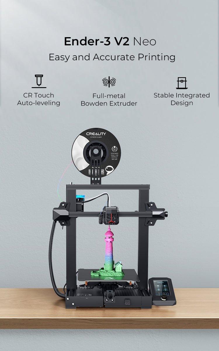 Creality Ender-3 V2 NEO 3d printer 220*220*250mm with glassbed, silent printing , color screen. ANTINSKY - Antinsky3d