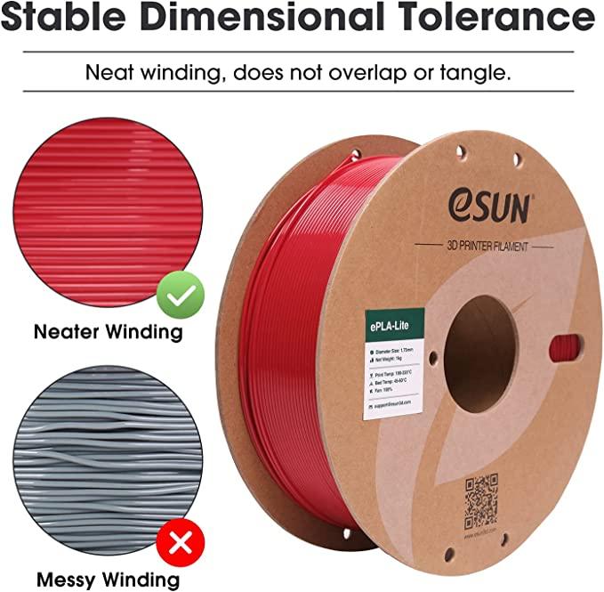 Esun ePLA-Lite 1.75mm 3D printer filament 1kg Dimensional accuracy+/- 0.03 mm for FDM 3D printer - Antinsky3d