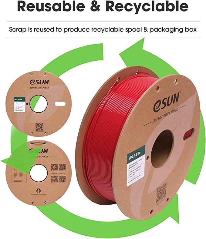 Esun ePLA-Lite 1.75mm 3D printer filament 1kg Dimensional accuracy+/- 0.03 mm for FDM 3D printer - Antinsky3d