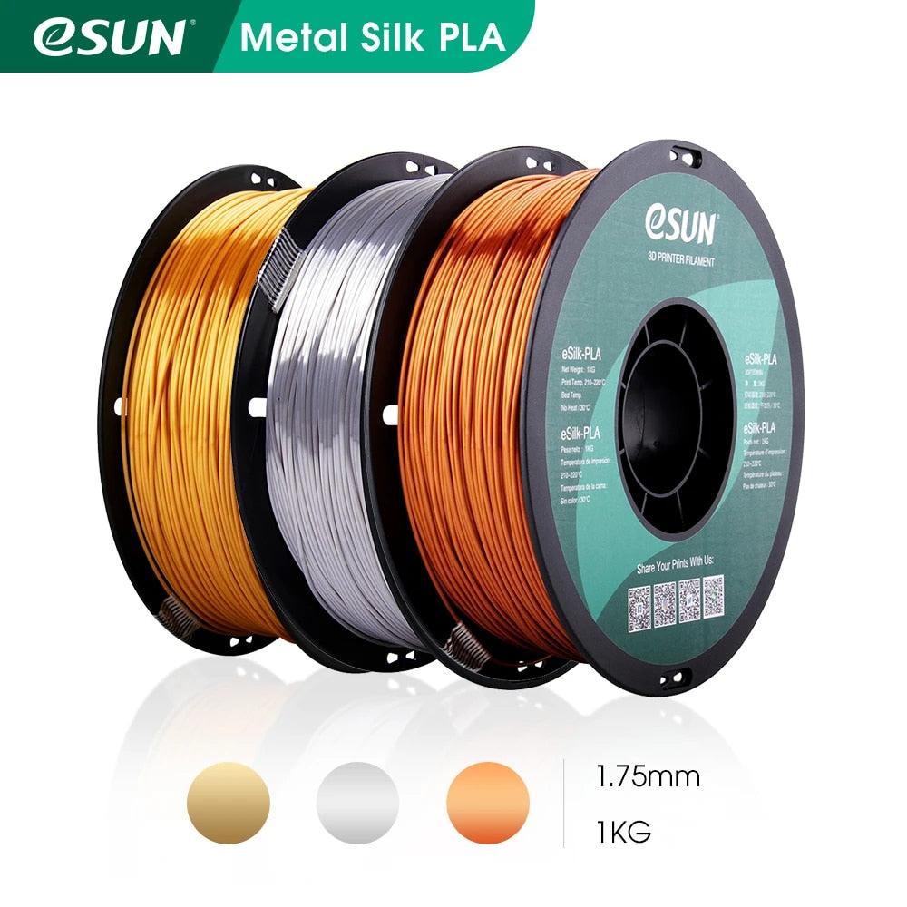 ESUN eSilk-PLA Metal Filament with virgin materials NO harm and environment for 3D indoor printing - Antinsky3d