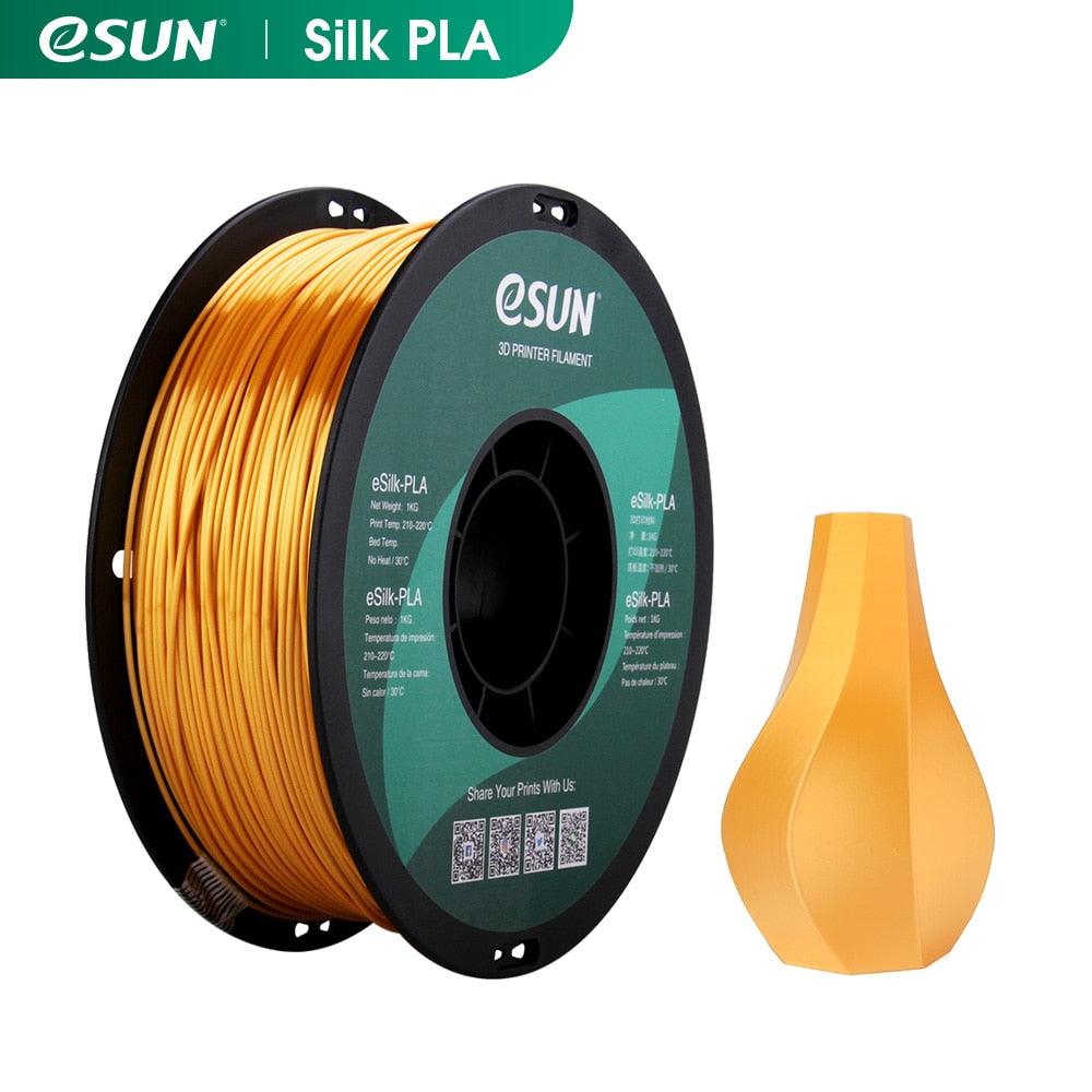 ESUN eSilk-PLA Metal Filament with virgin materials NO harm and environment for 3D indoor printing - Antinsky3d