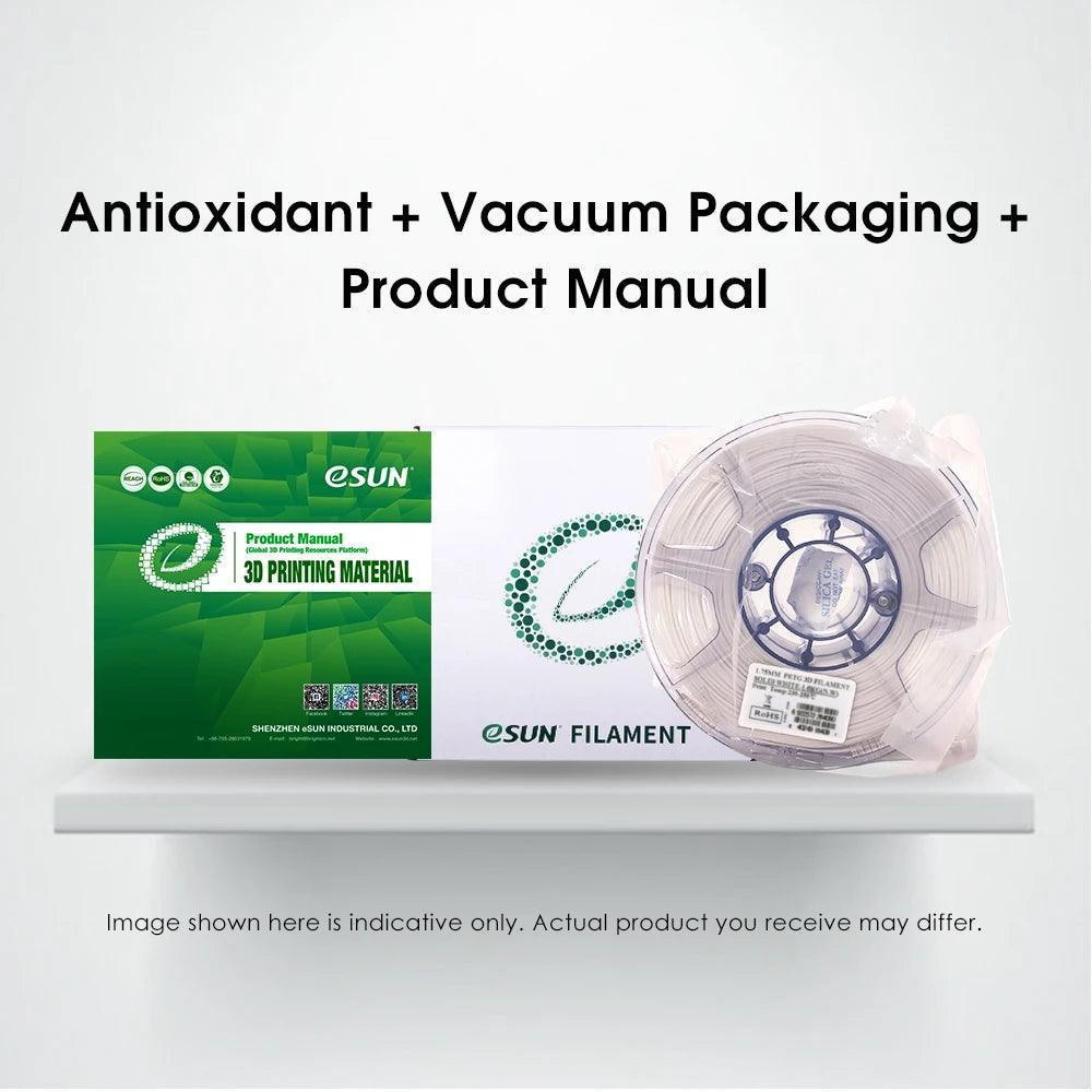 ESUN eSilk-PLA Metal Filament with virgin materials NO harm and environment for 3D indoor printing - Antinsky3d