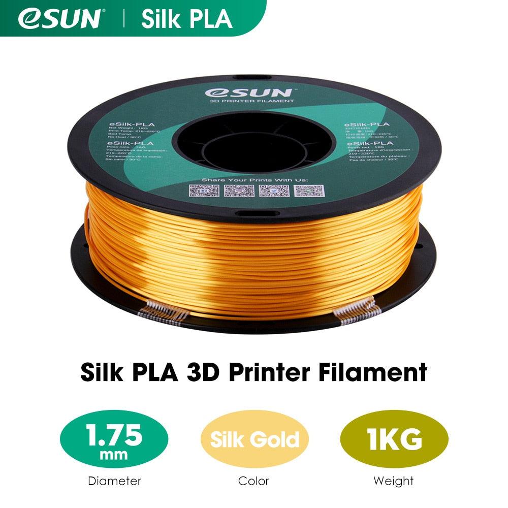 ESUN eSilk-PLA Metal Filament with virgin materials NO harm and environment for 3D indoor printing - Antinsky3d