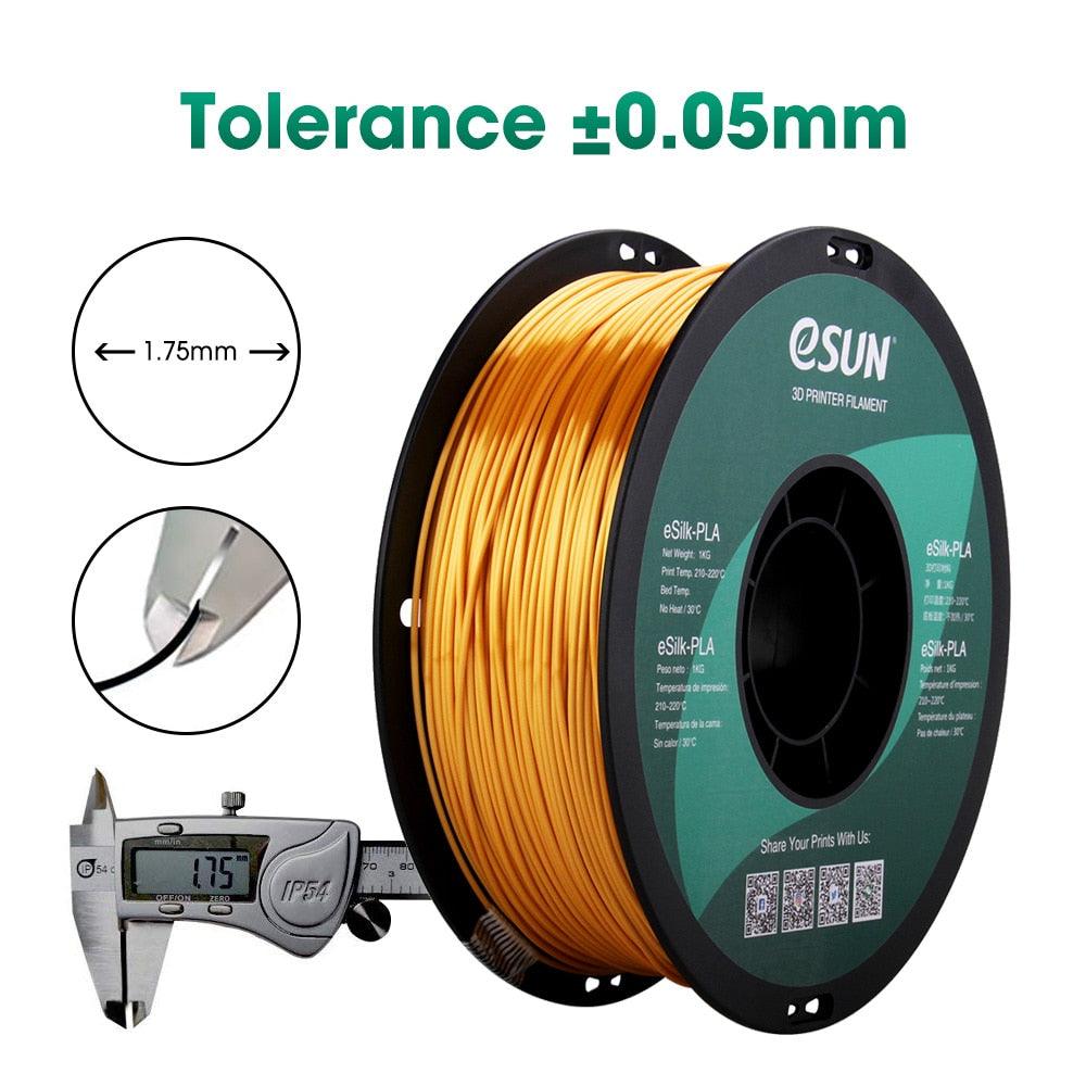 ESUN eSilk-PLA Metal Filament with virgin materials NO harm and environment for 3D indoor printing - Antinsky3d
