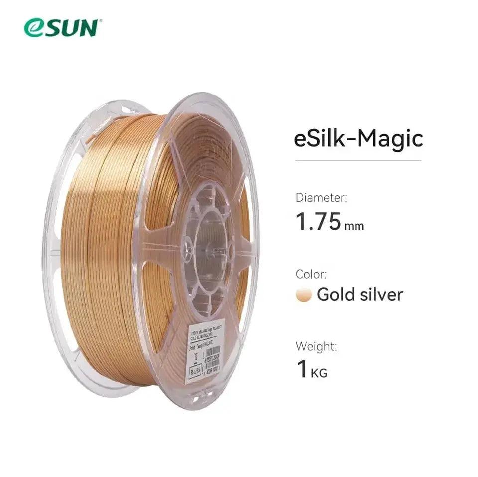 eSUN eSilk Magic 3D filament PLA 1.75mm with novel color 1KG 3D FDM Filament - Antinsky3d