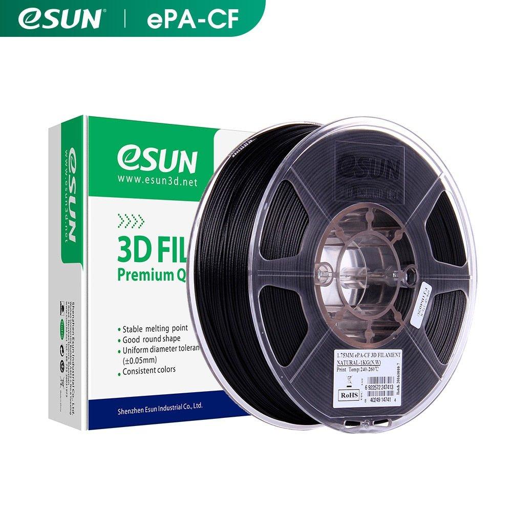 eSUN Carbon Fiber Filled Nylon Filament ePA-CF 1.75mm 3D Printer Filament,1KG 2.2LBS Spool 3D Printing Filament for 3D Printers - Antinsky3d