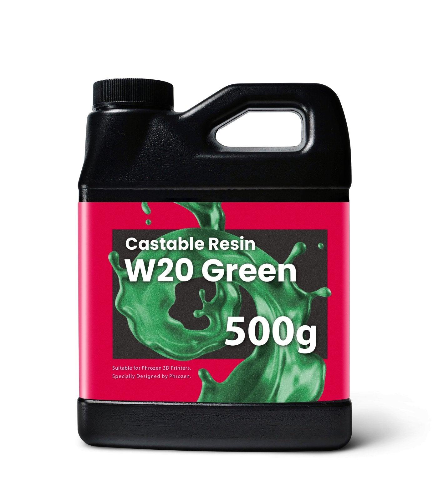 Phrozen Castable Resin W20 Green 500g for resin 3D Printer LCD 3d printer uv 405nm - Antinsky3d