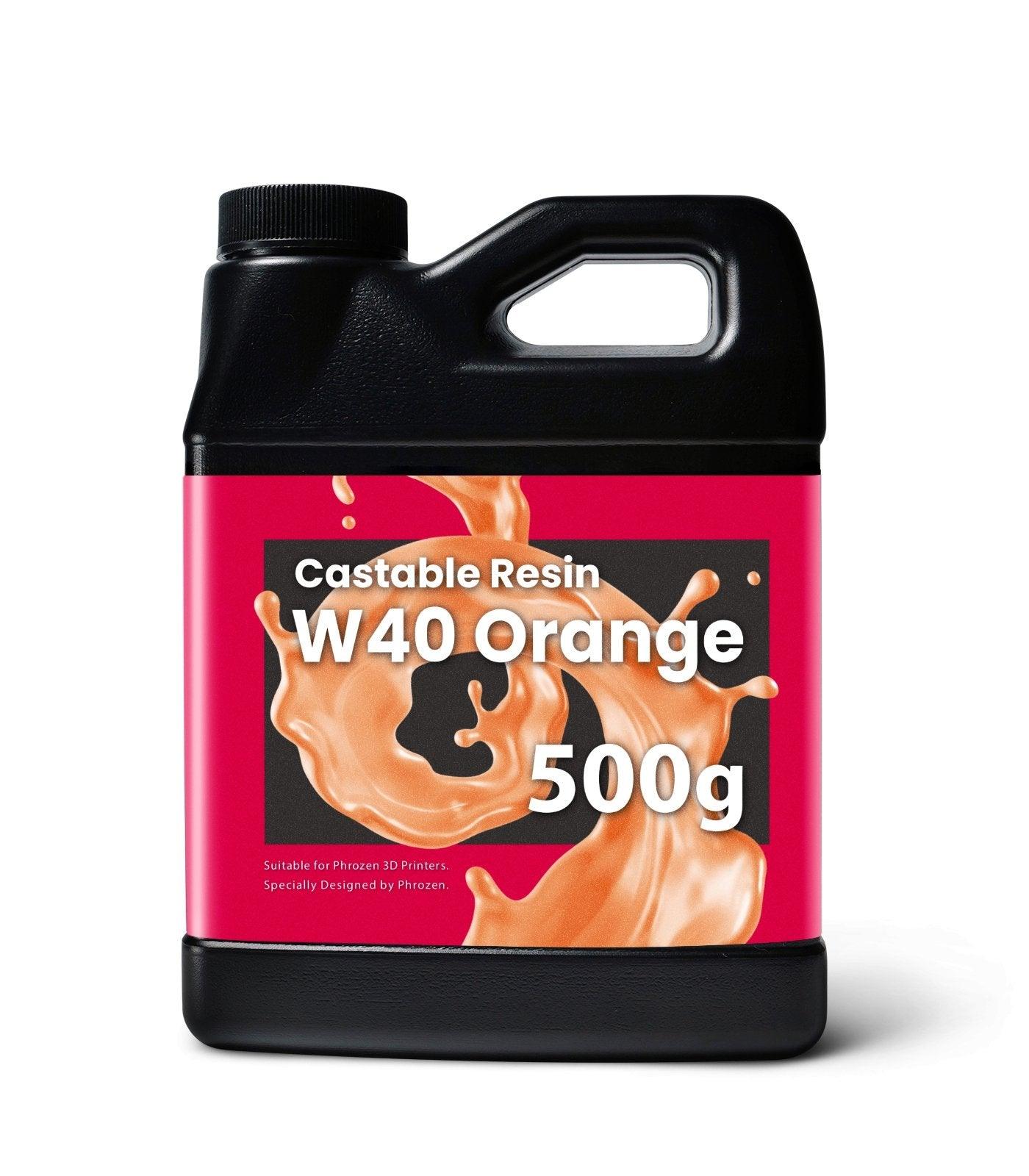 Phrozen Castable Resin W40 Orange 500g for resin 3D Printer LCD 3d printer uv 405nm - Antinsky3d