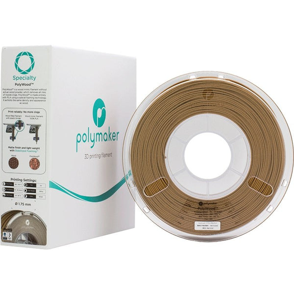 Polymaker polywood wood 3d printer filament 1.75mm 0.6kg wood color - Antinsky3d