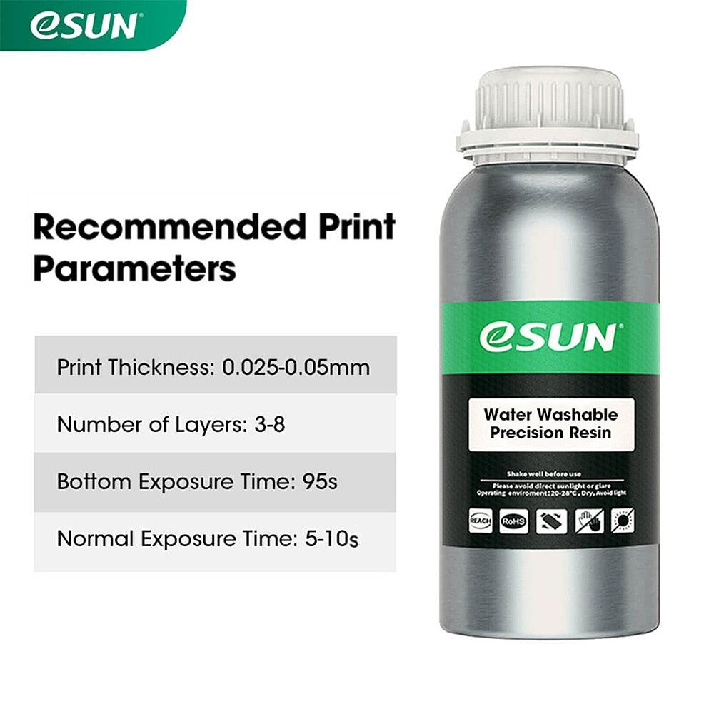 eSUN LCD UV 405nm Water Washable Red Wax Resin High Precision 3D Printer Liquid Resin for Photon UV Curing LCD 3D Printer 500g - Antinsky3d