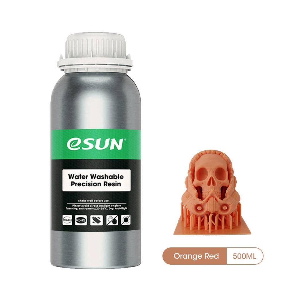 eSUN LCD UV 405nm Water Washable Red Wax Resin High Precision 3D Printer Liquid Resin for Photon UV Curing LCD 3D Printer 500g - Antinsky3d