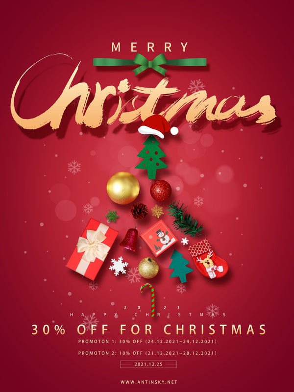 3 Promotion plans for Christmas（30% OFF) in Antinsky - Antinsky3d