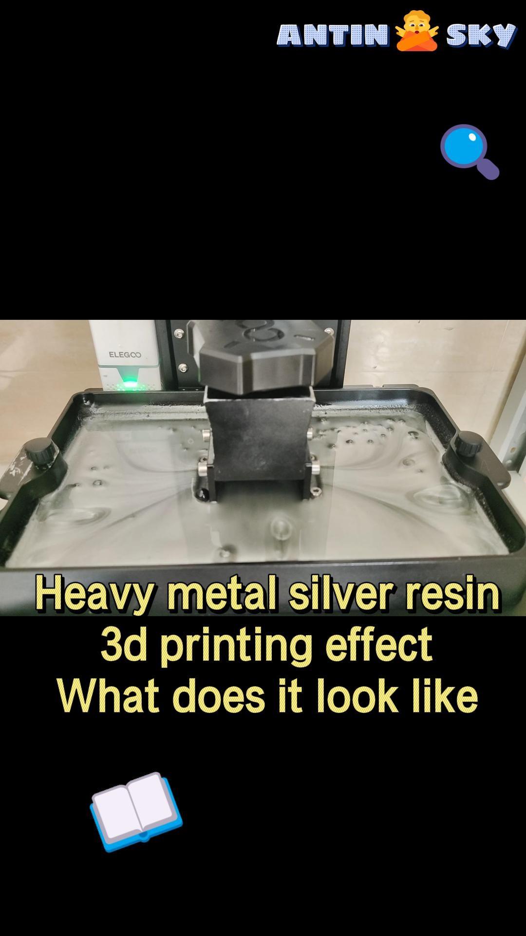 Antinsky production of heavy metal silver resin - Antinsky3d