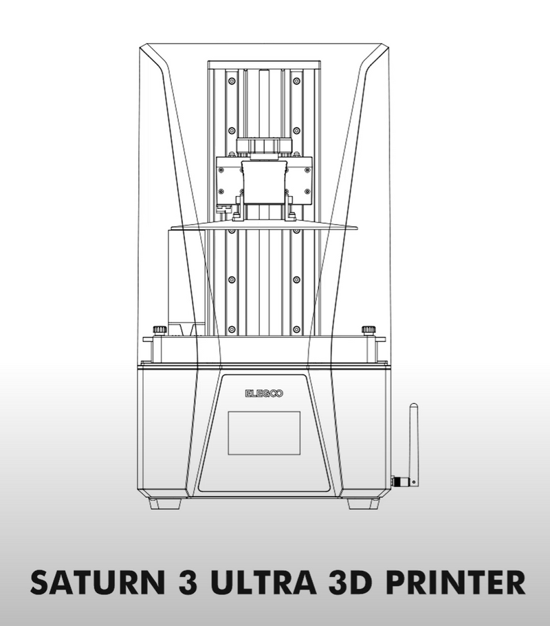 ELEGOO Saturn 3U prints only the baseplate and abnormal noise solutions