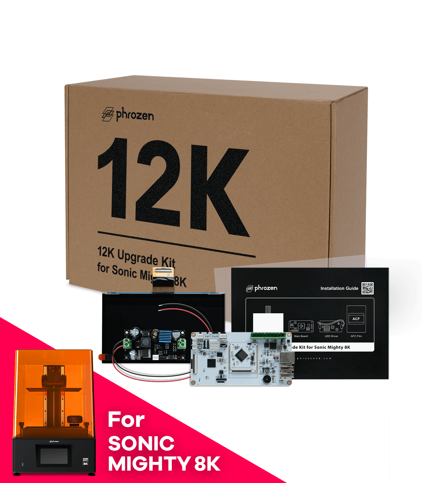 Phrozen 12K Upgade Kit and Sonic Mighty 8K LCD resin printer - Antinsky3d