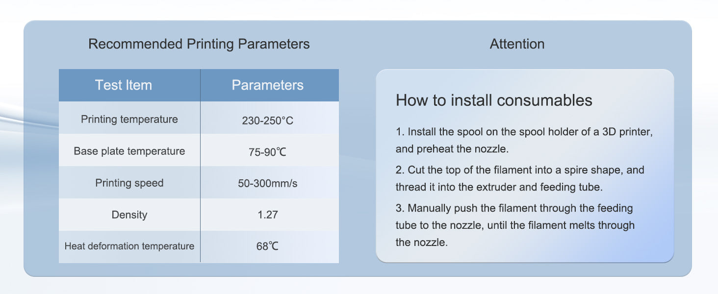 ANTINSKY PETG 3D Filament 1KG
