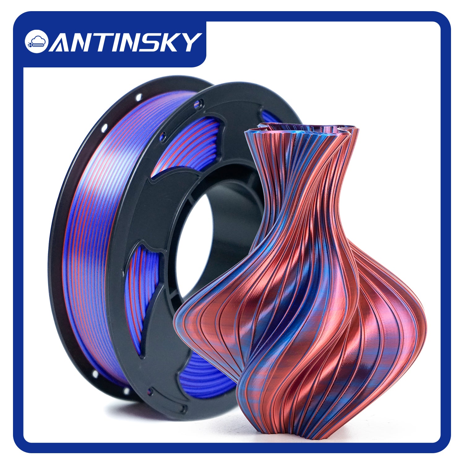 ANTINSKY DUAL Colors Silk PLA Filament 250G
