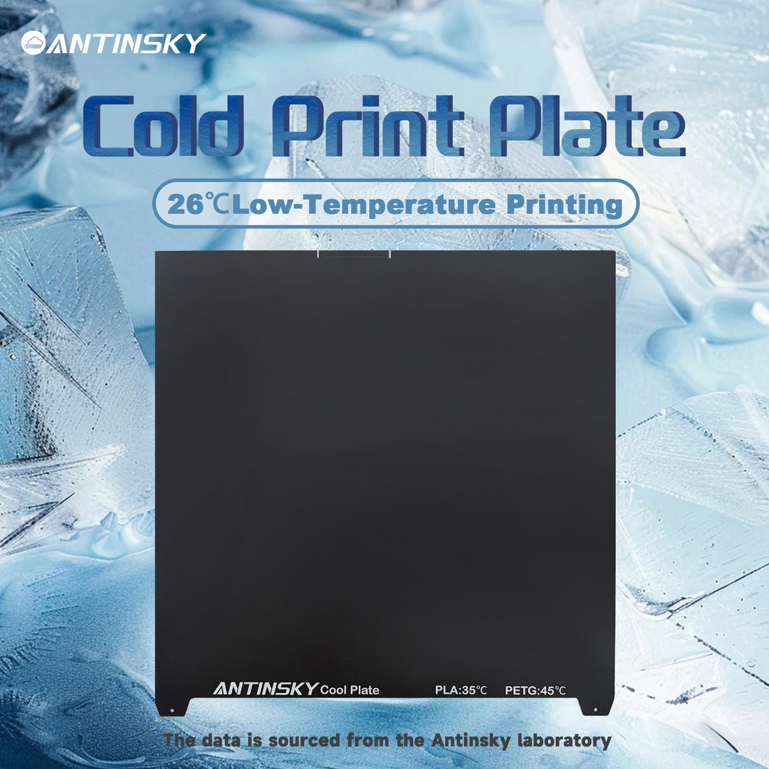 ANTINSKY Cold PEI Build Plate for Creality K2 Plus