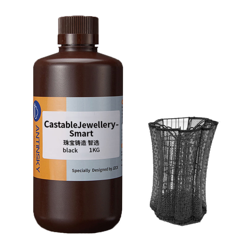 Antinsky Castable Jewellery Smart Resin 1KG (Black) for DLP LCD resin 3d printer 405nm