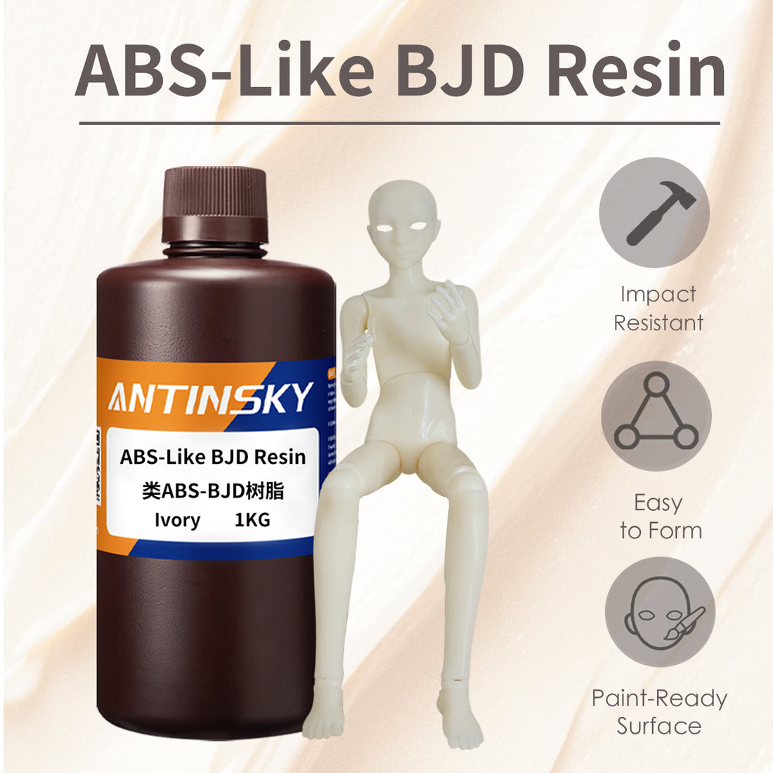 ANTINSKY ABS-LIKE BJD Resin
